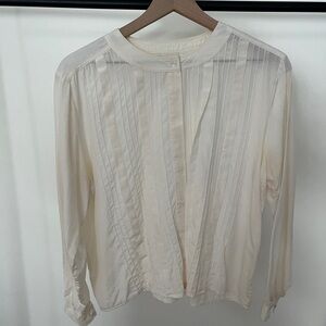 Royal Silk Women's Elegant Cream Blouse